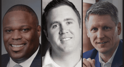 Andrew Windham, Dr. Angelo Brown, and Spencer Shaw